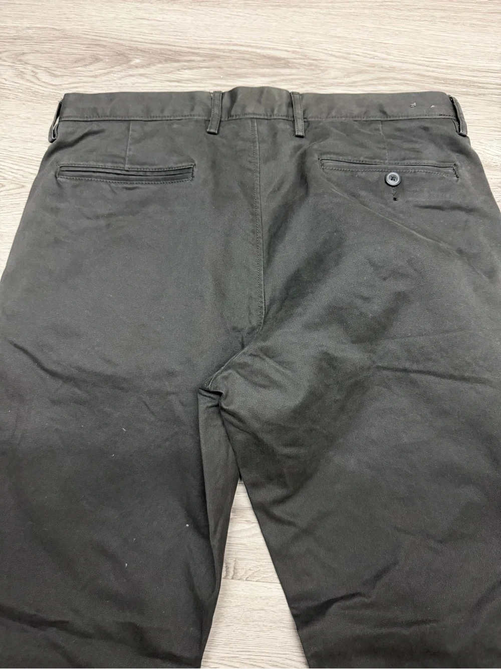 J. Crew faded Black grey Straight-Leg Chinos 770 broken in cotton